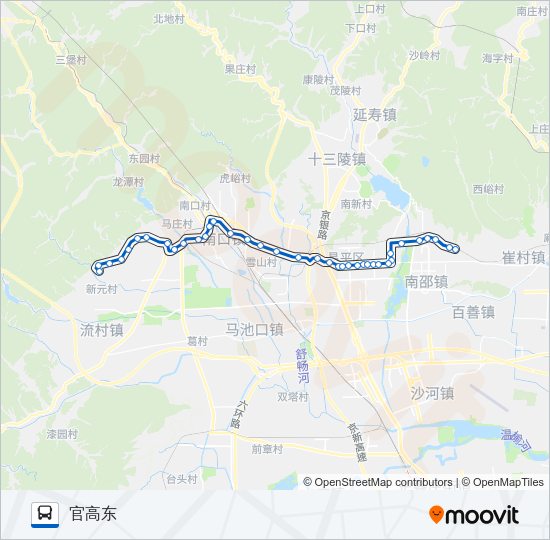 公交昌70路的线路图