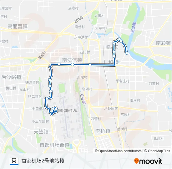 空港2 Bus Line Map