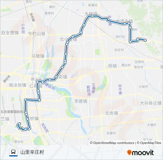 空港8 Bus Line Map