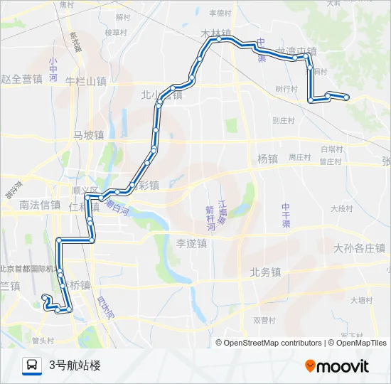 空港8 Bus Line Map