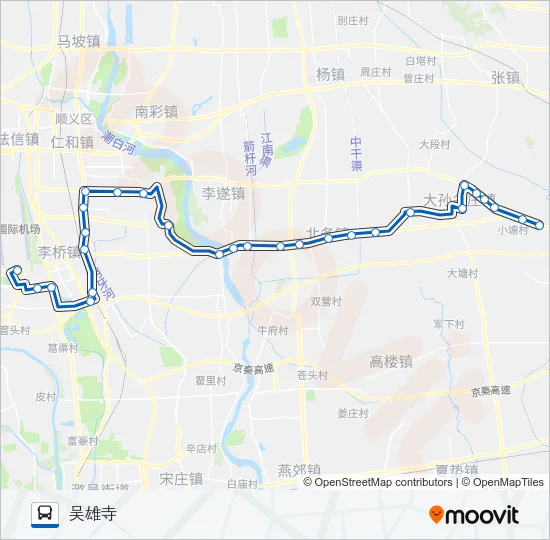 空港9 Bus Line Map