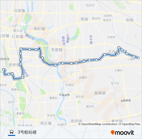 空港9 bus Line Map