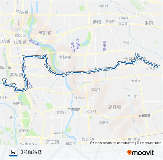 空港9 Bus Line Map
