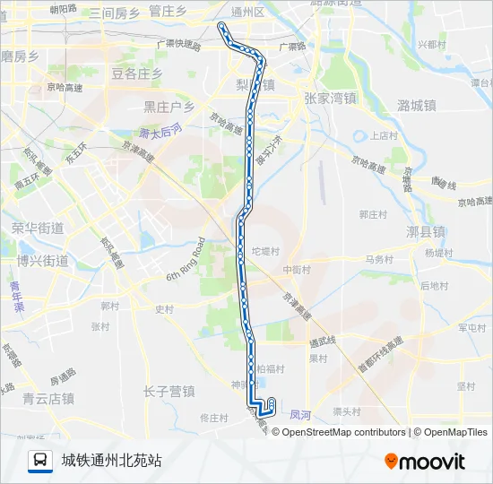通10 Bus Line Map