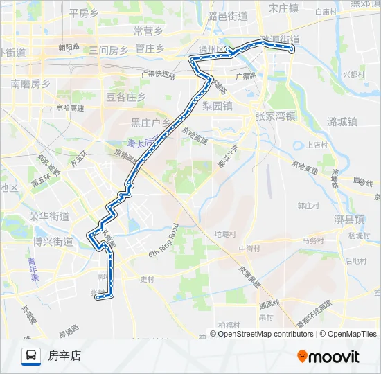 通12 Bus Line Map
