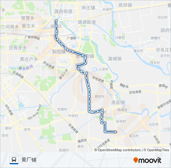 公交通14路的线路图