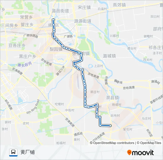 通14 Bus Line Map