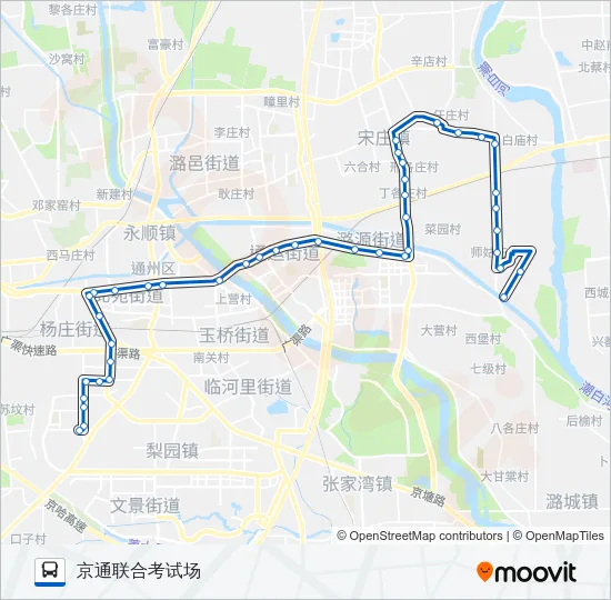 通19 Bus Line Map