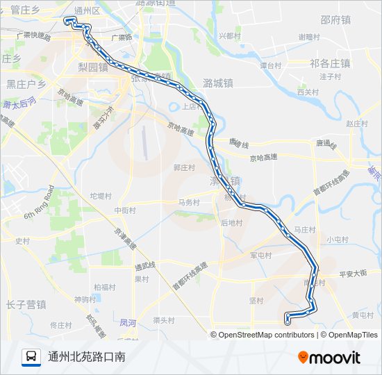 通22 bus Line Map