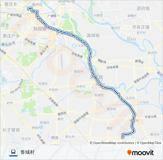 通22 Bus Line Map