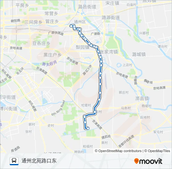 通25 Bus Line Map