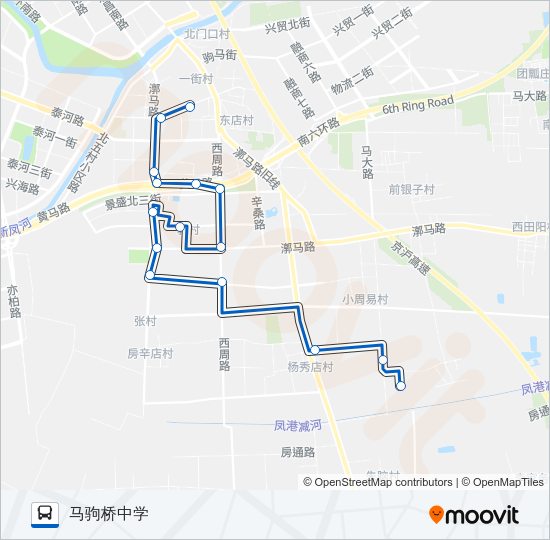 公交通29路的线路图