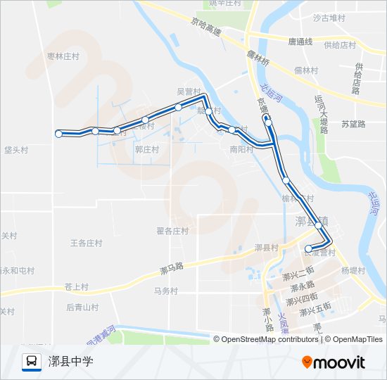公交通40路的线路图