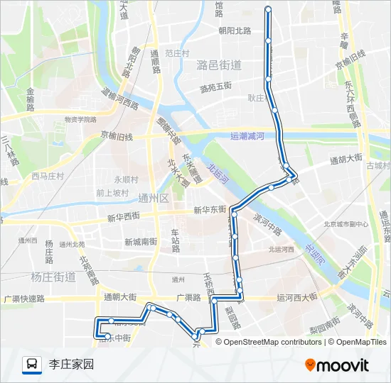 通44 Bus Line Map