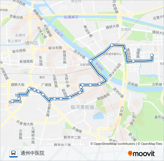 通45 Bus Line Map