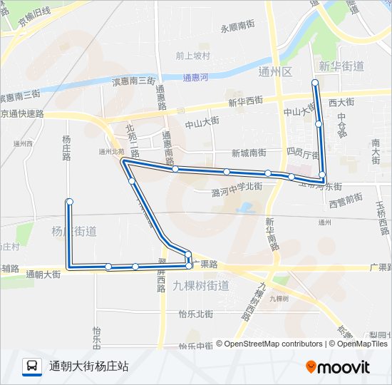 公交通46路的线路图