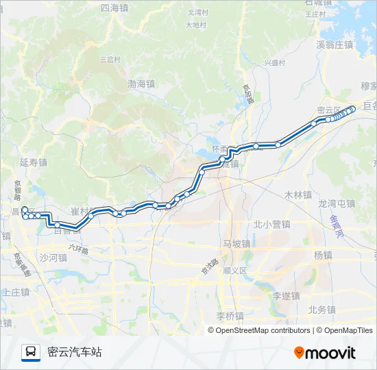 郊80 Bus Line Map