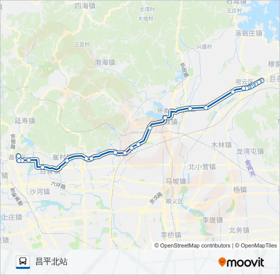 郊80 Bus Line Map