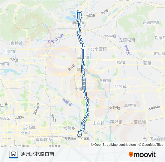 郊86 Bus Line Map