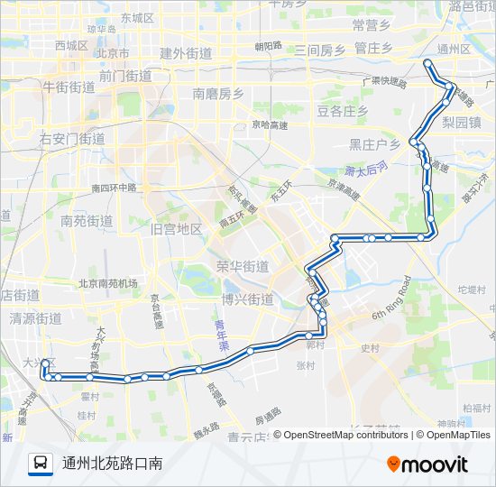 公交郊87路的线路图