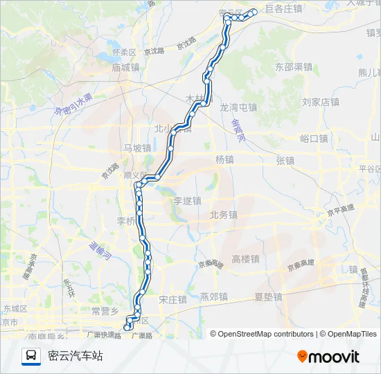 郊89 Bus Line Map