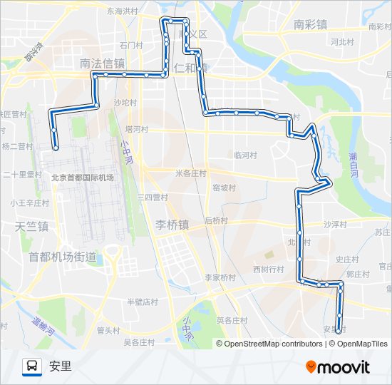 顺12 bus Line Map