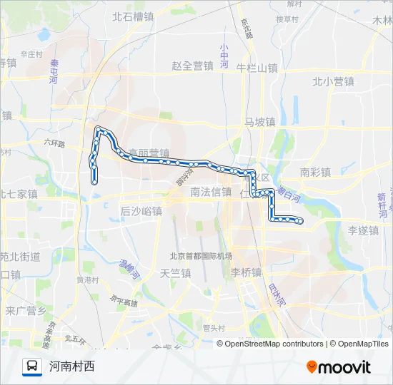 顺13 Bus Line Map