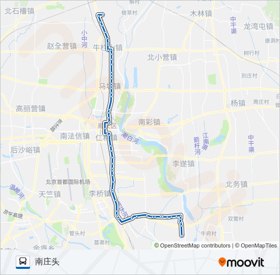 公交顺14路的线路图