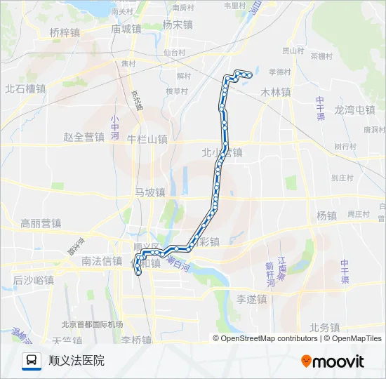 顺16 Bus Line Map