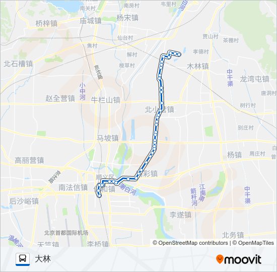 公交顺16路的线路图