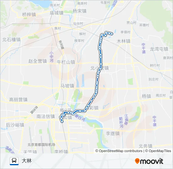 顺16 Bus Line Map