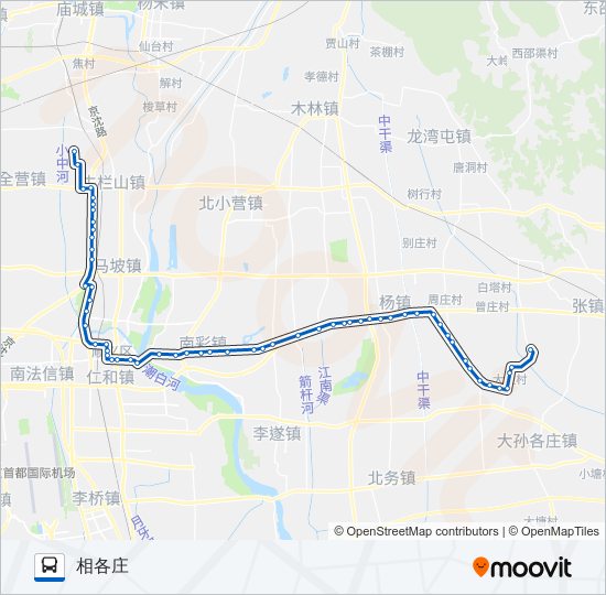 公交顺20路的线路图