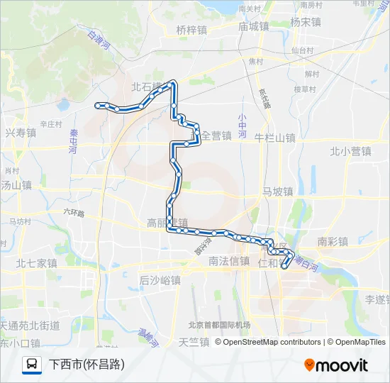 顺25 Bus Line Map