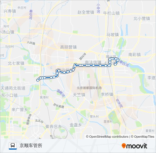 顺26 bus Line Map