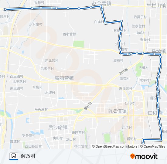 公交顺30路的线路图