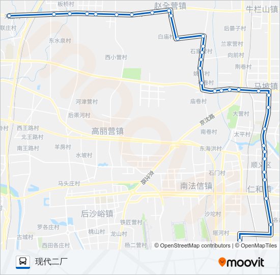 顺30 bus Line Map