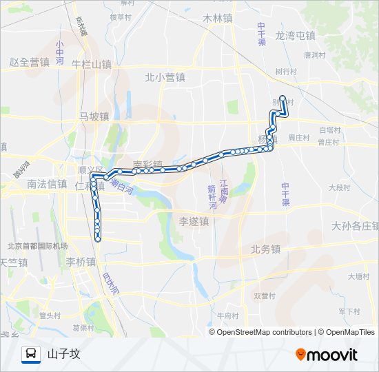 公交顺33路的线路图