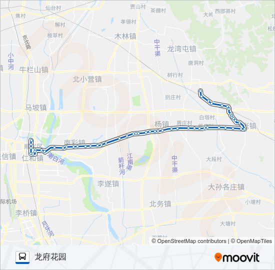 公交顺39路的线路图