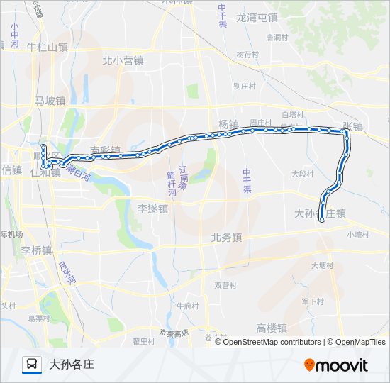 顺40 bus Line Map