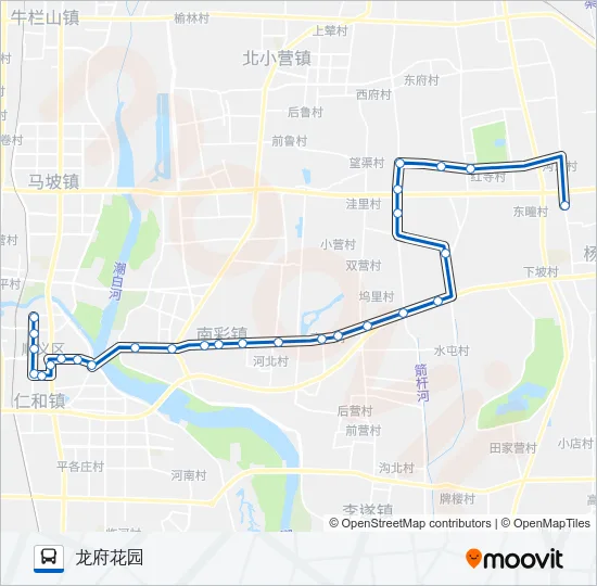 公交顺41路的线路图