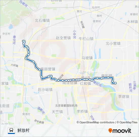 顺43 Bus Line Map