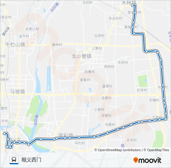 顺45 Bus Line Map