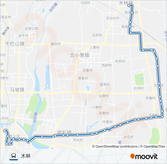 顺45 Bus Line Map