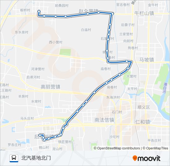 顺46 bus Line Map