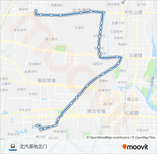 顺46 Bus Line Map