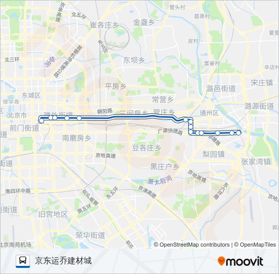 公交668快路的线路图