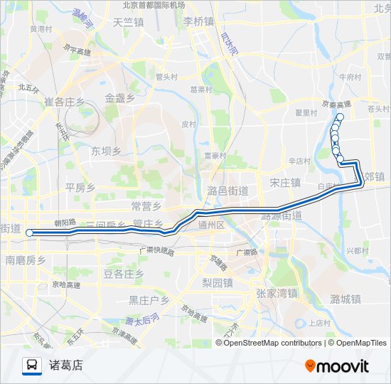 815快 bus Line Map