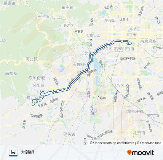 836快 bus Line Map