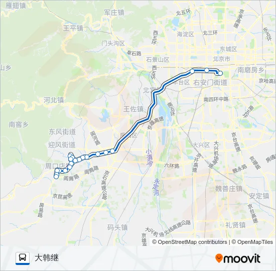 836快 Bus Line Map
