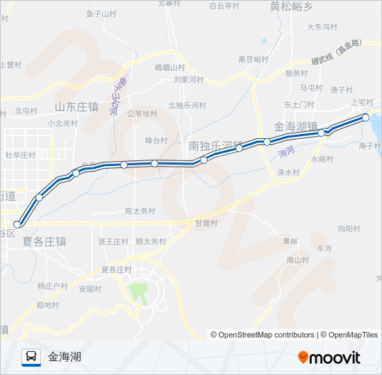 公交918区路的线路图